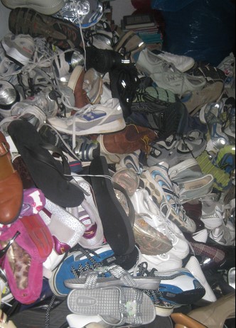 Shoes and clothing of all sizes for the local community