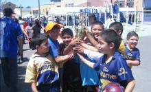 The CRECE Soccer Program's aim is to promote education, develop athletic potential, promote physical and mental health and reduce violence in the community